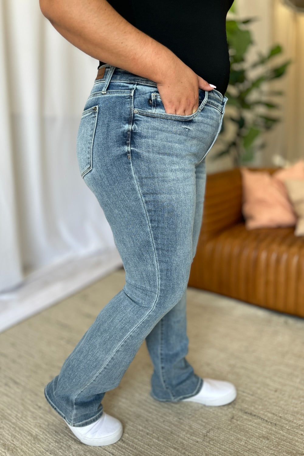 Judy Blue Full Size Medium Rise Bootcut Jeans (Copy)