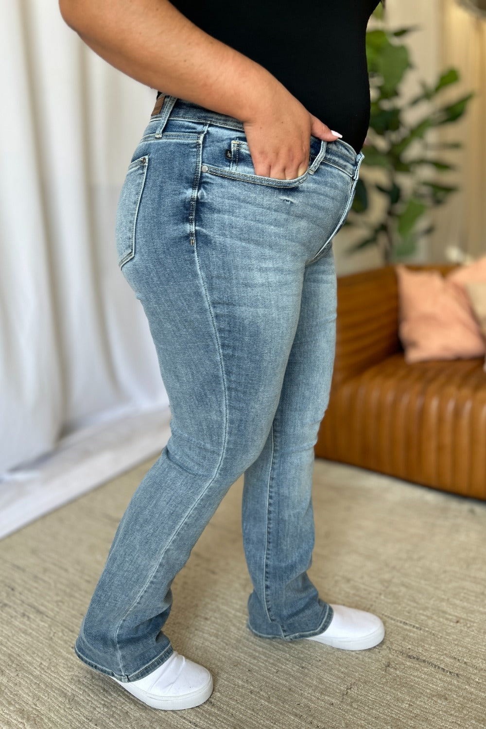 Judy Blue Full Size Medium Rise Bootcut Jeans (Copy)