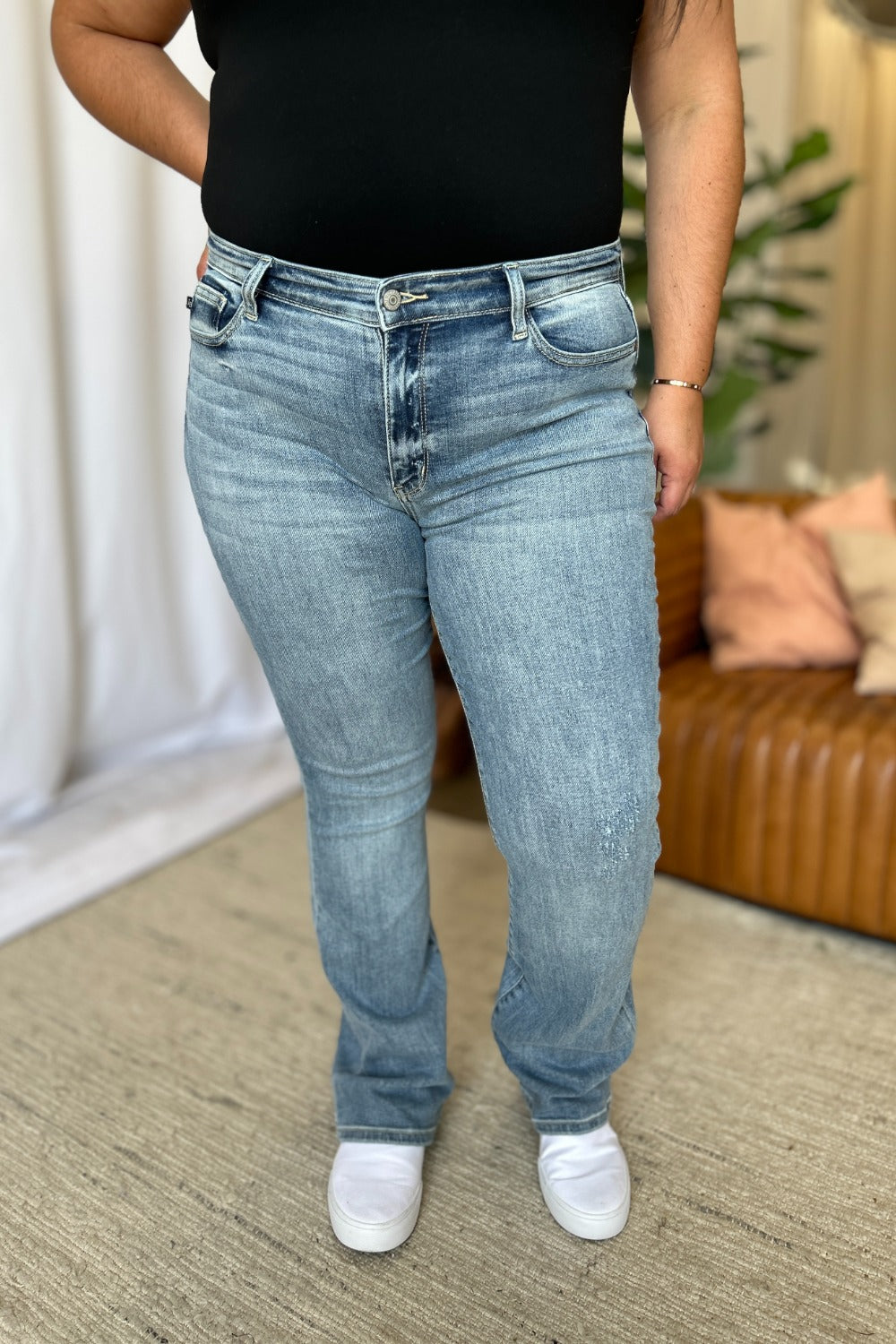 Judy Blue Full Size Medium Rise Bootcut Jeans (Copy)